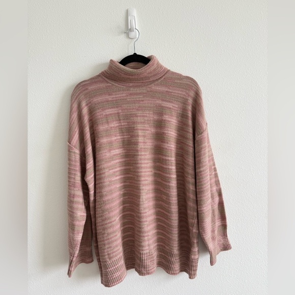 Missoni Sweaters - Missoni Pink Striped Turtleneck Sweater